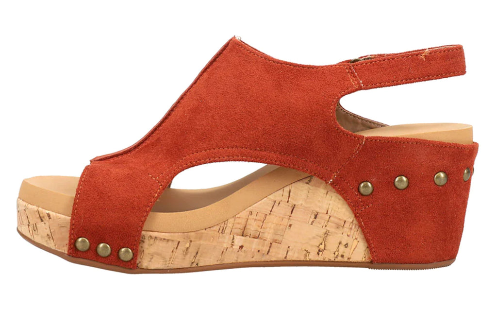 Carley- Rust Suede