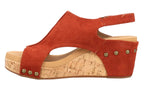 Carley- Rust Suede