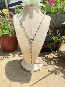 Clear Crystal Necklace (Round)