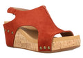 Carley- Rust Suede