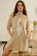Sun & Moon Tshirt Dress