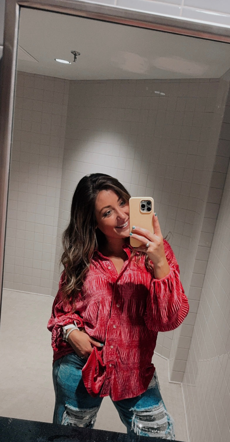 Too Hot Velvet Top