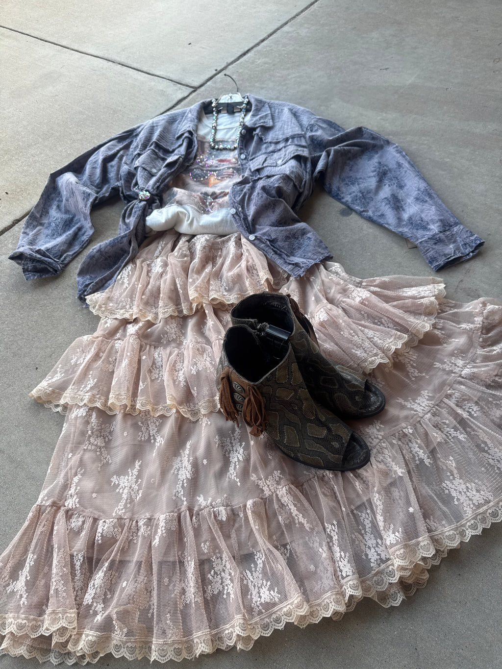Fancy Frock Lace Skirt