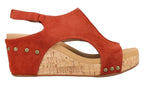 Carley- Rust Suede