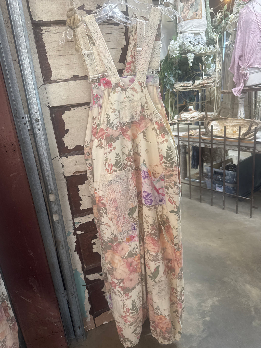Magnolia Patchwork Overalls