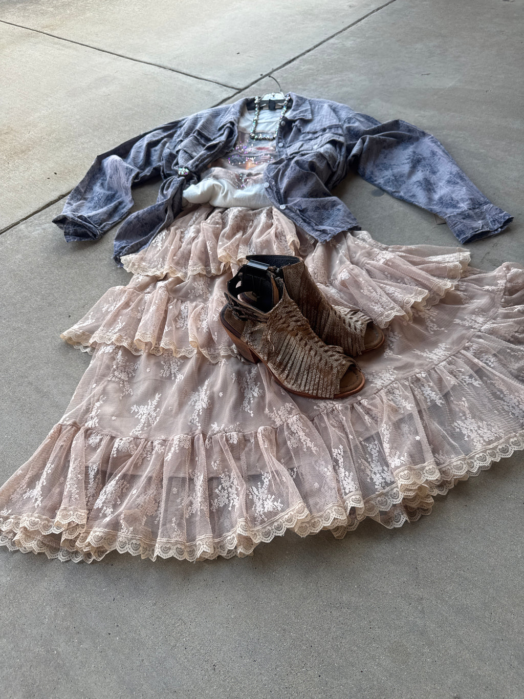Fancy Frock Lace Skirt