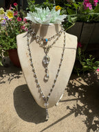 Clear Crystal Necklace (Round)