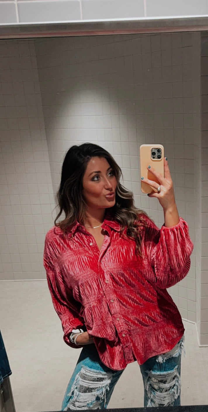 Too Hot Velvet Top