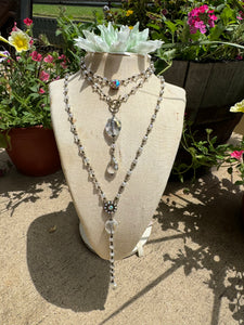 Clear Crystal Necklace (Round)