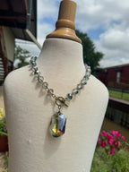 Iridescent Crystal Necklace