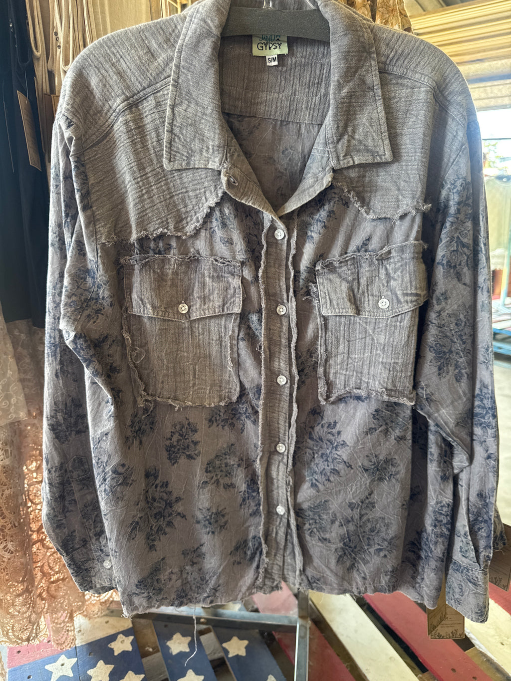 Denim Garden Top -Jaded Gypsy