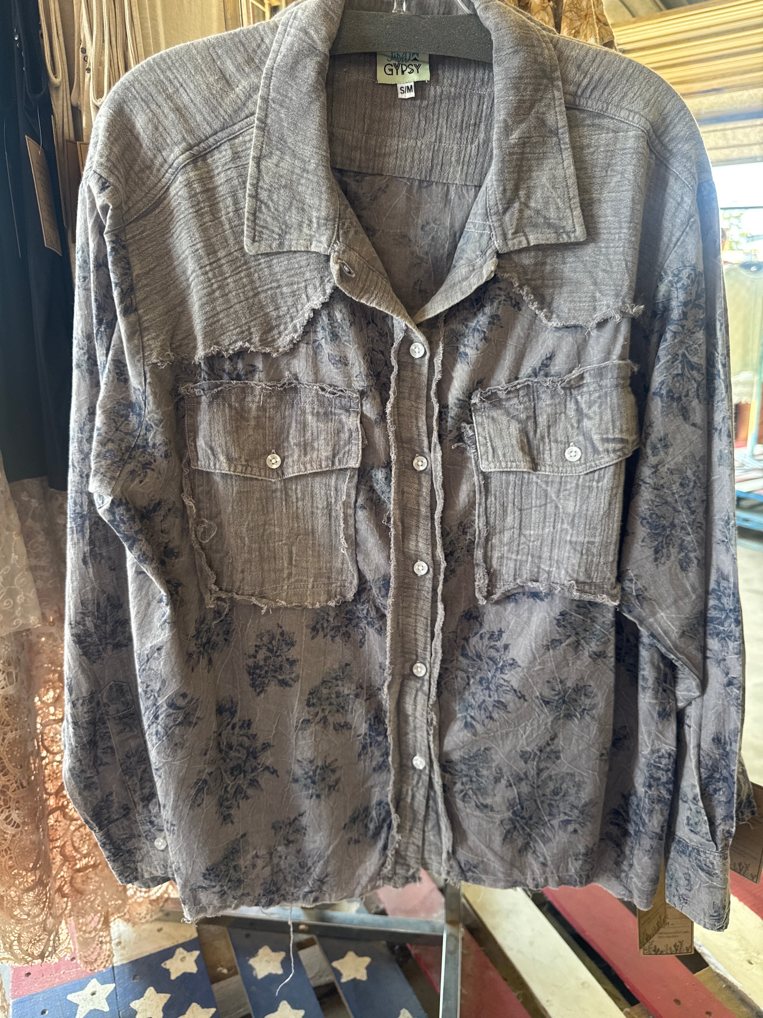 Denim Garden Top -Jaded Gypsy