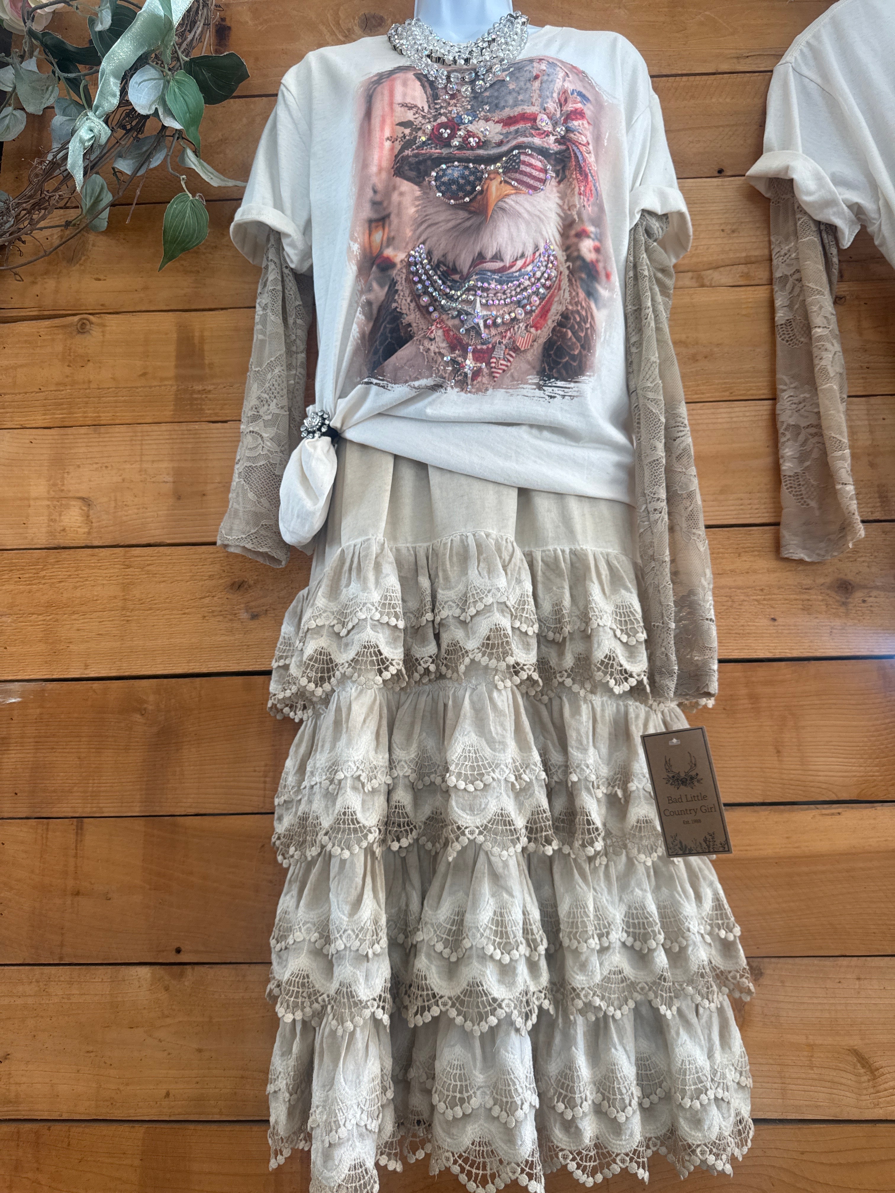 Vintage Ruffle Slip Dress