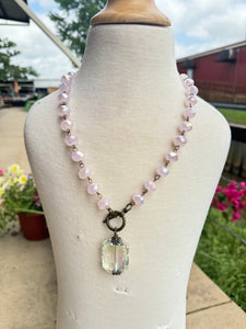 Pink Crystal Necklace