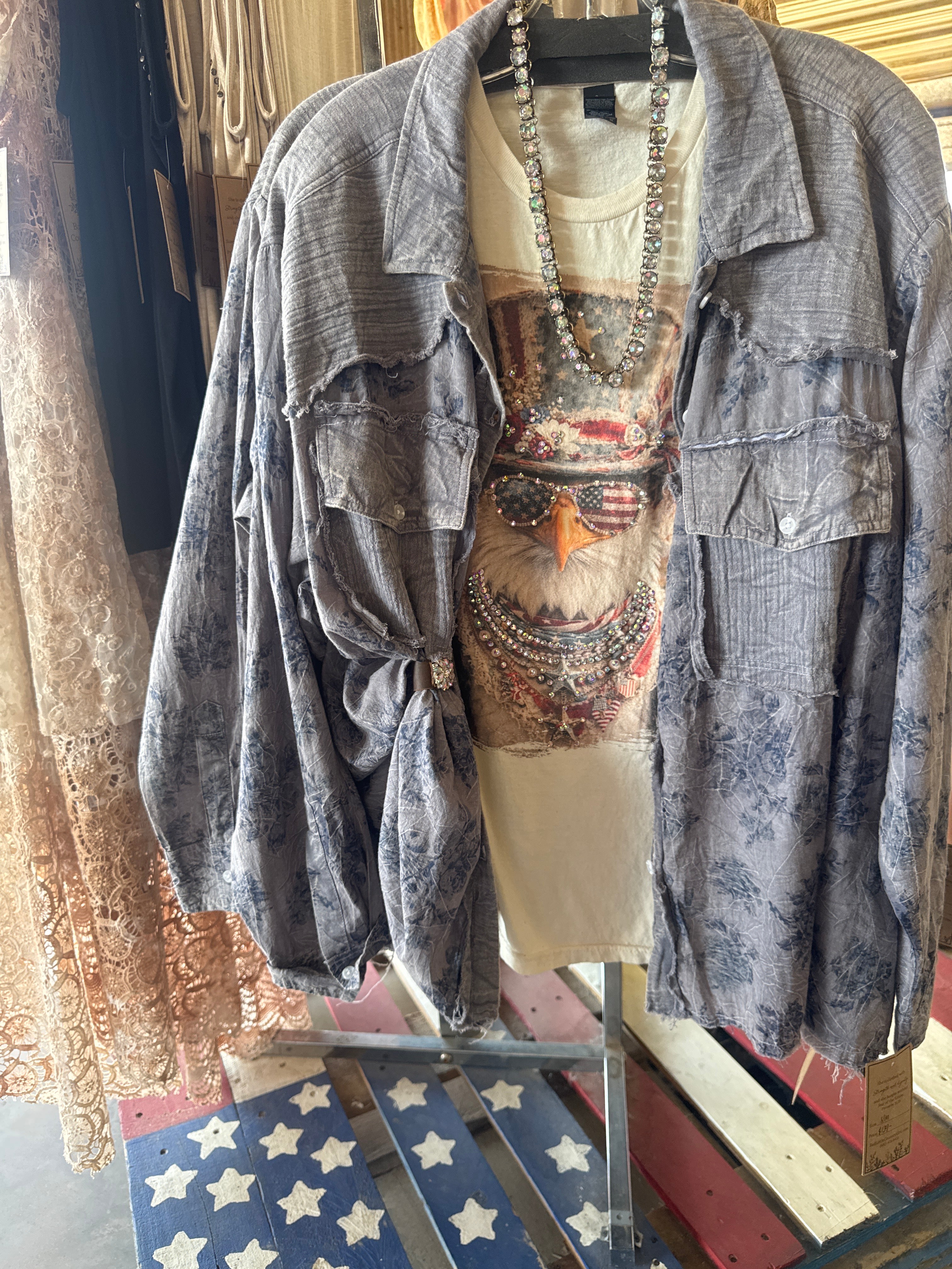 Denim Garden Top -Jaded Gypsy
