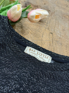 Black "Silver Starline" lounge wear 2PC set