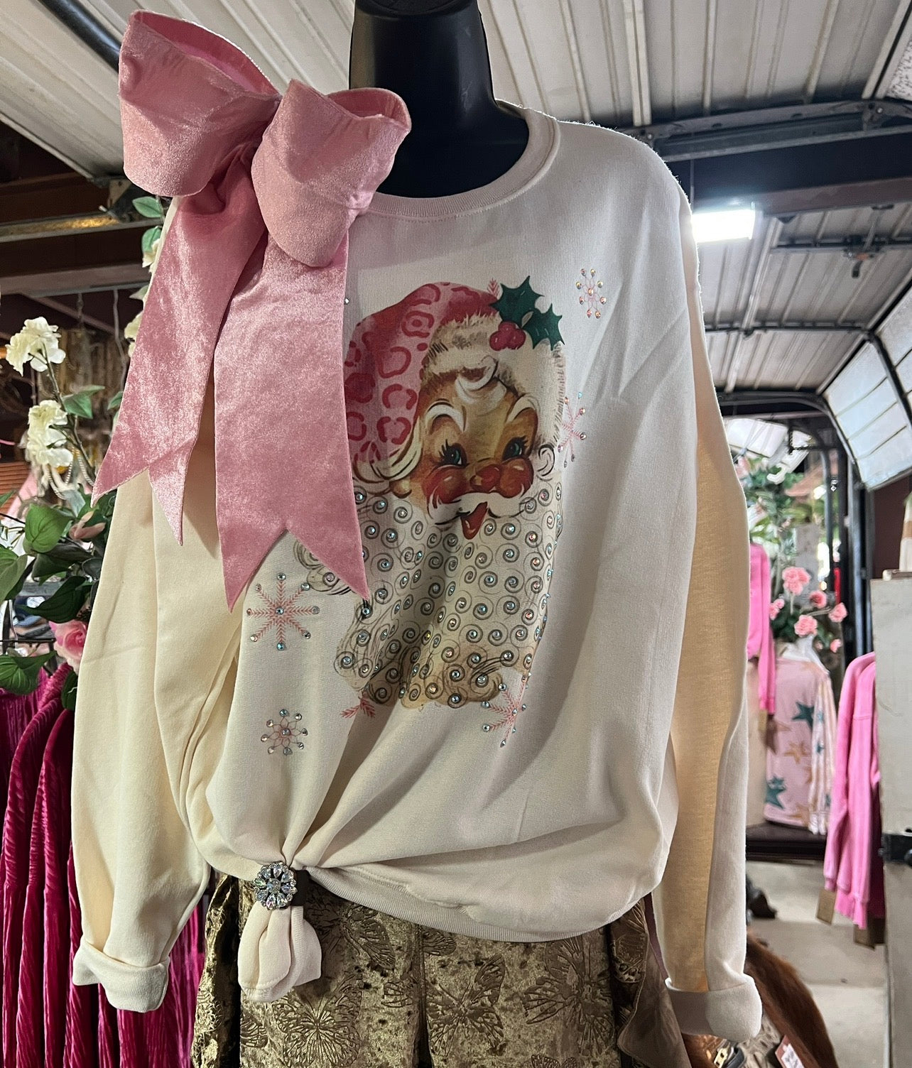 Santa Sparkle Sweatshirt