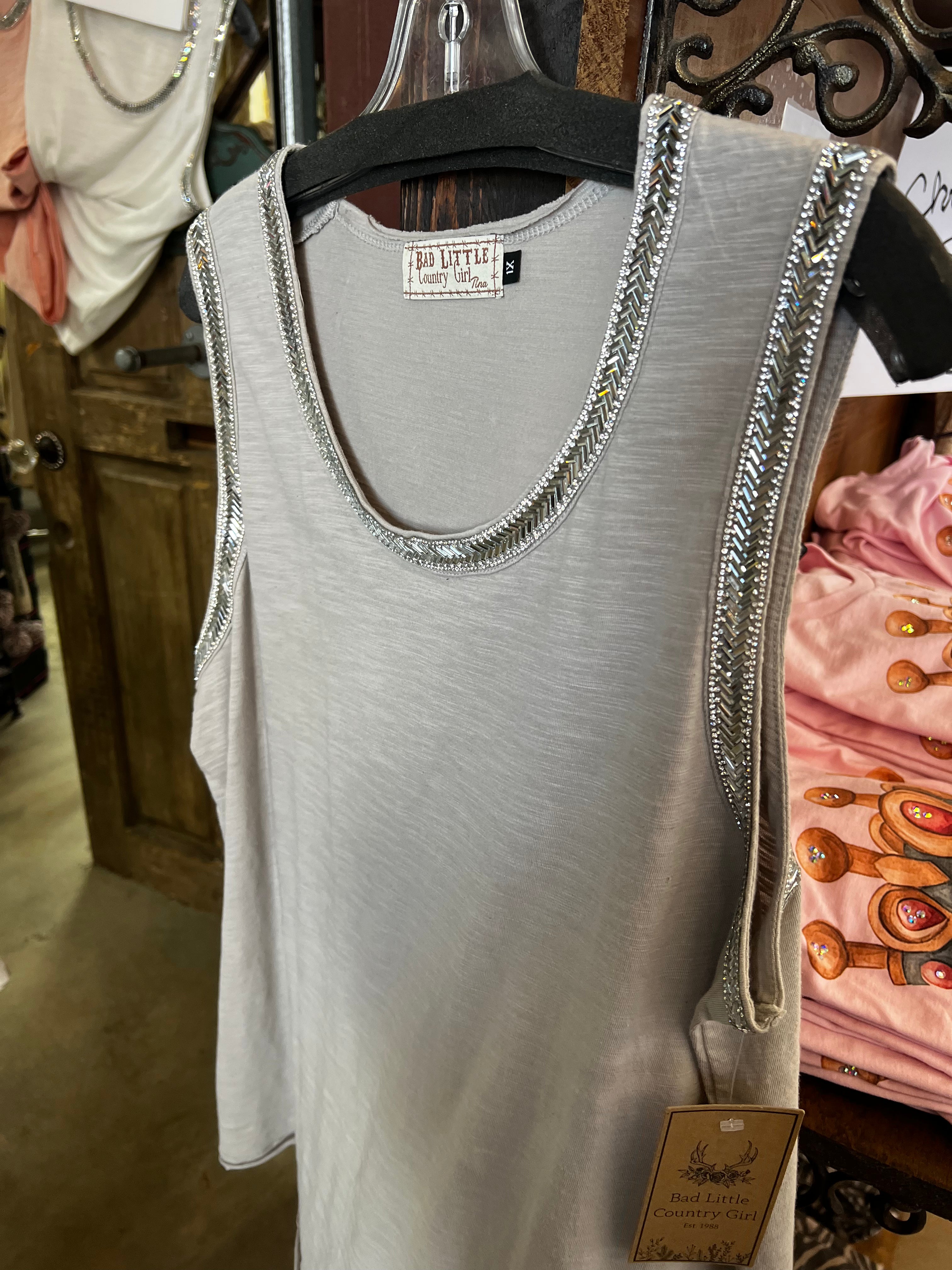 Bad Little Country Girl Signature "Bling" Tank Top