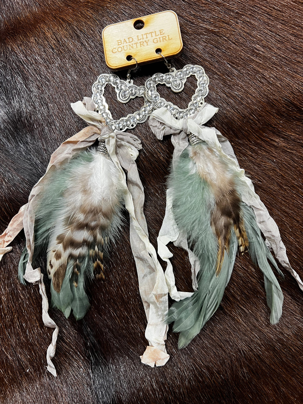 Southern Spark Feather Earrings