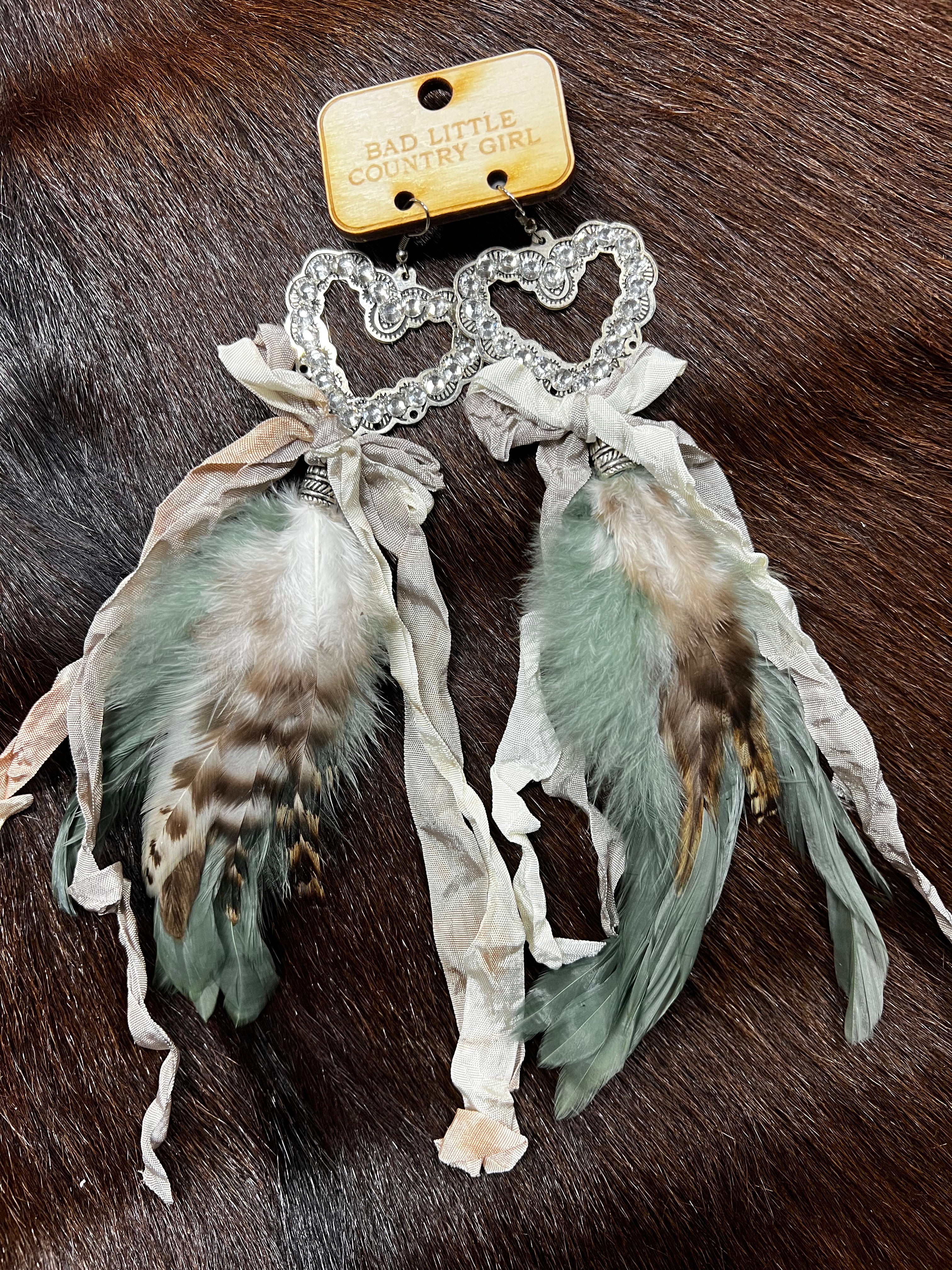 Southern Spark Feather Earrings
