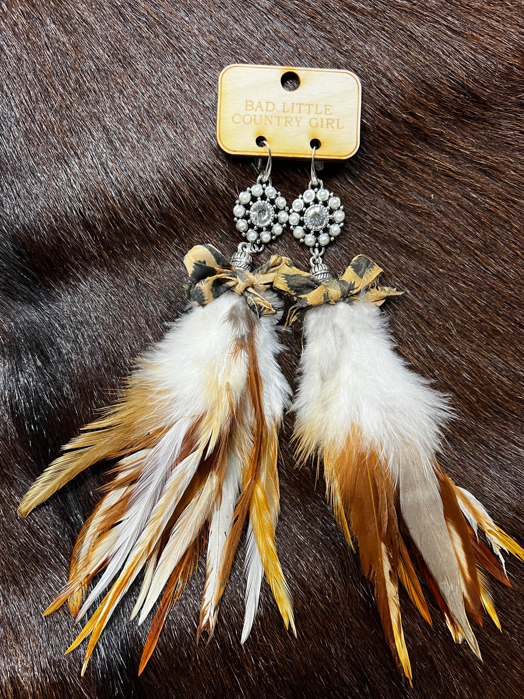Southern Spark Feather Earrings