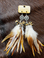 Southern Spark Feather Earrings