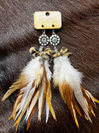 Southern Spark Feather Earrings