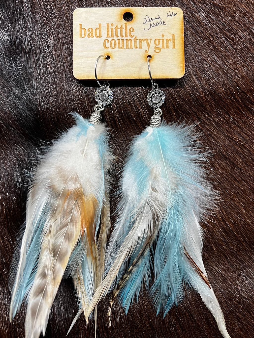 Southern Spark Feather Earrings