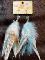 Southern Spark Feather Earrings