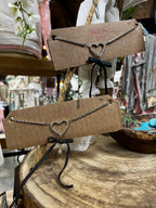 Jeweled Heart Bow Choker