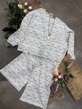 Cream & Black "Aztec" lounge 2PC set