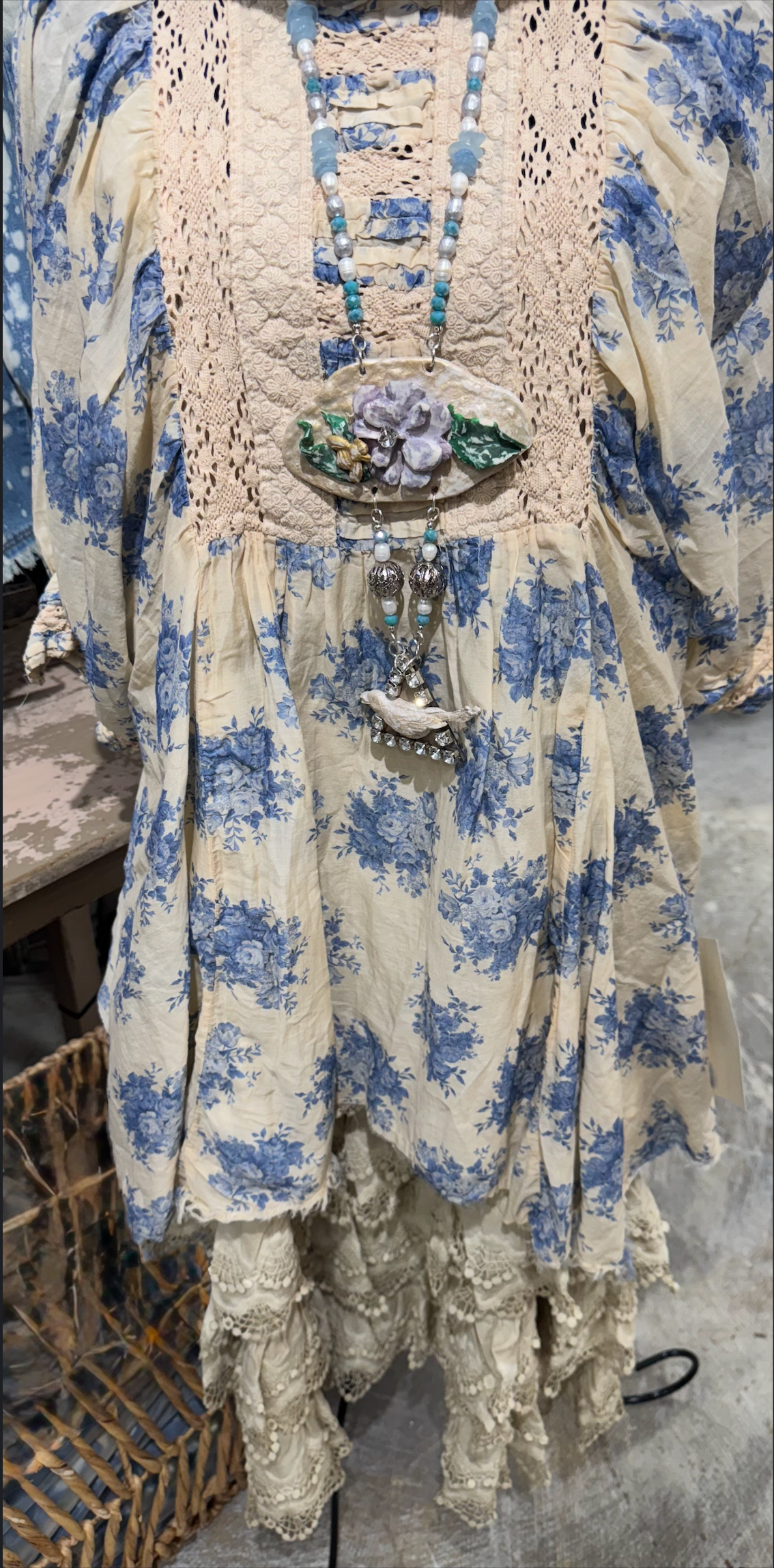 Blue Bouquet Baby Doll